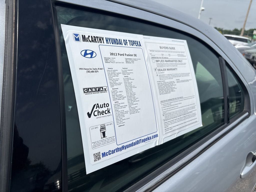 Used 2012 Ford Fusion SE FWD image 39