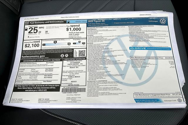 New 2025 Volkswagen Tiguan SE AWD/4WD image 5