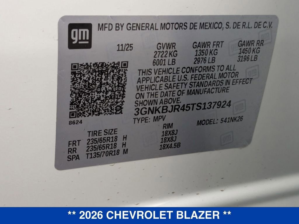 New 2026 Chevrolet Blazer LT w/ Midnight/Sport Edition image 36