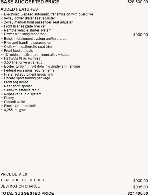 Used 2018 Buick Encore Sport Touring image 2