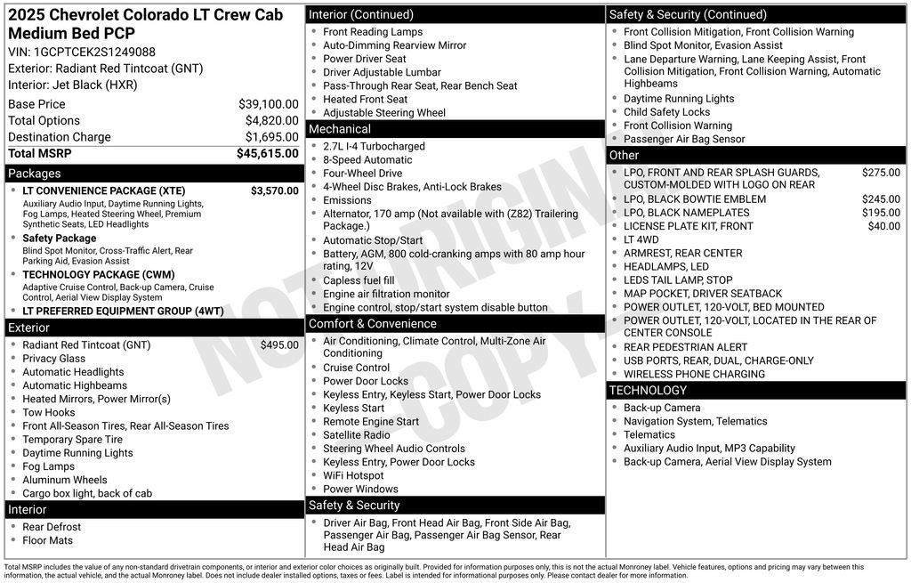 New 2025 Chevrolet Colorado LT w/ LT Convenience Package image 2