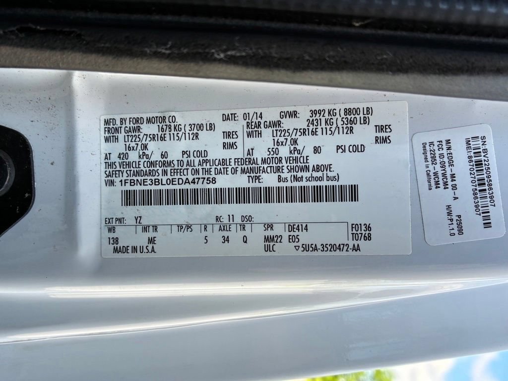 Used 2014 Ford E-350 and Econoline 350 XLT RWD image 52