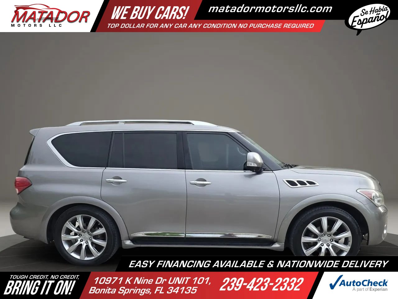 Used 2011 INFINITI QX56 4WD w/ Deluxe Touring Pkg image 4
