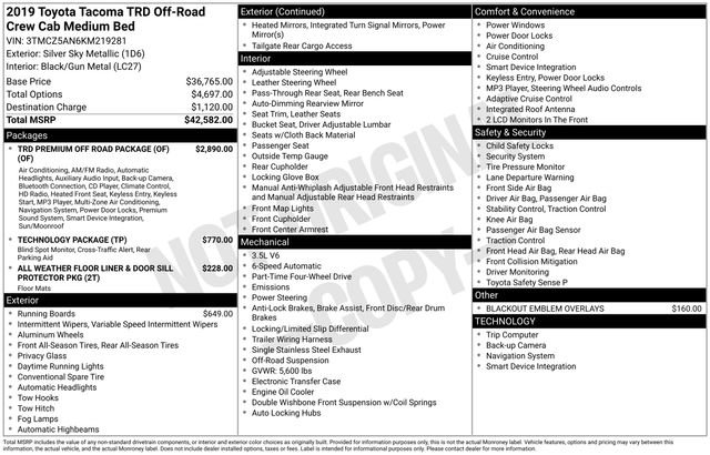 Used 2019 Toyota Tacoma TRD Off-Road image 12