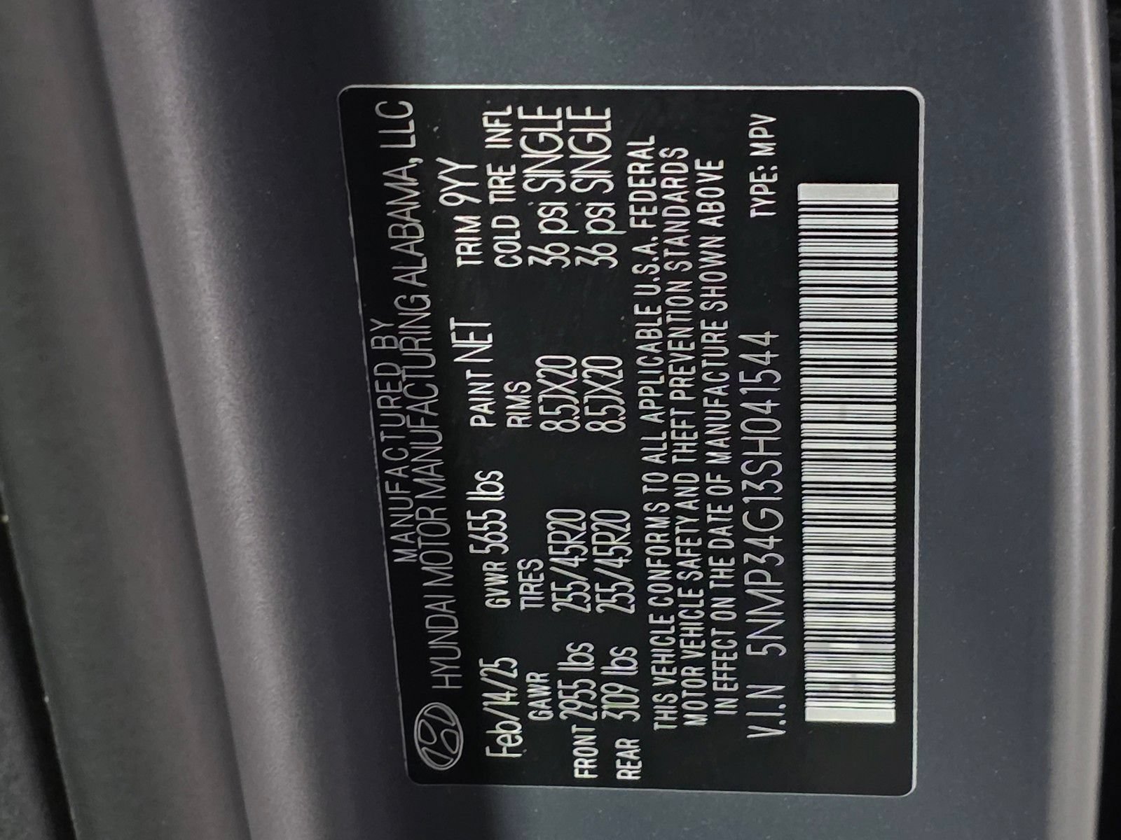 Certified 2025 Hyundai Santa Fe Limited FWD image 35