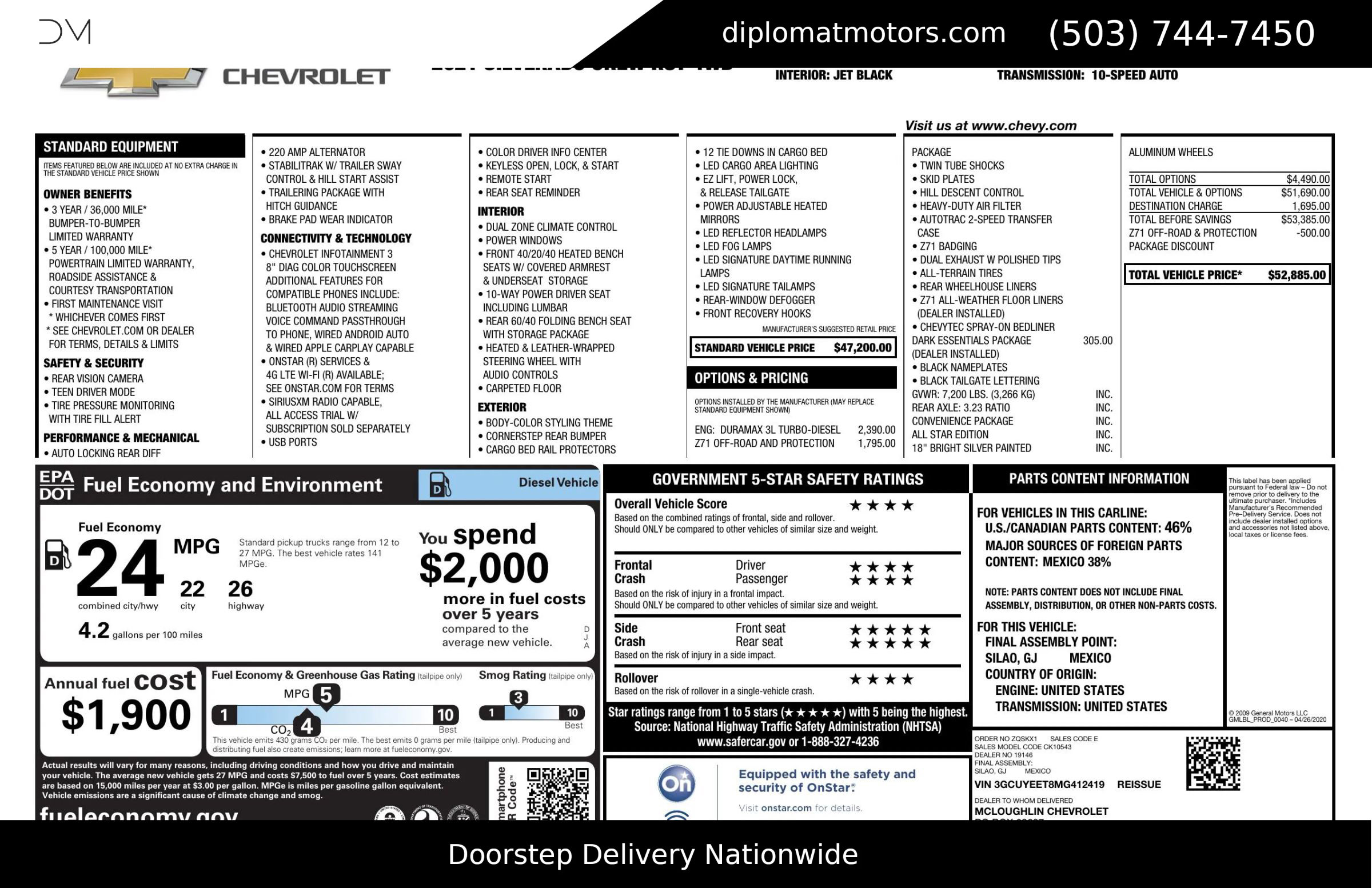 Used 2021 Chevrolet Silverado 1500 RST image 2