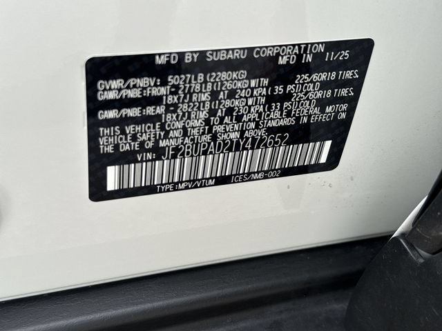 Certified 2026 Subaru Outback Premium AWD/4WD image 23