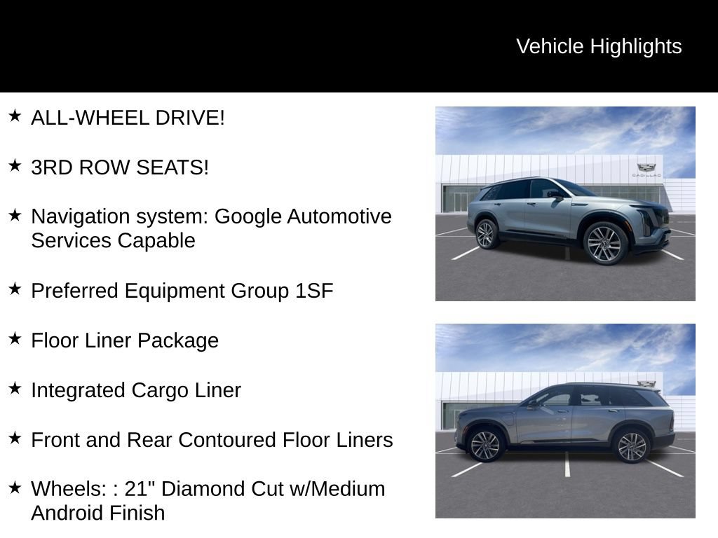 Certified 2026 Cadillac Vistiq Sport w/ LPO, Floor Liner Package AWD/4WD image 10