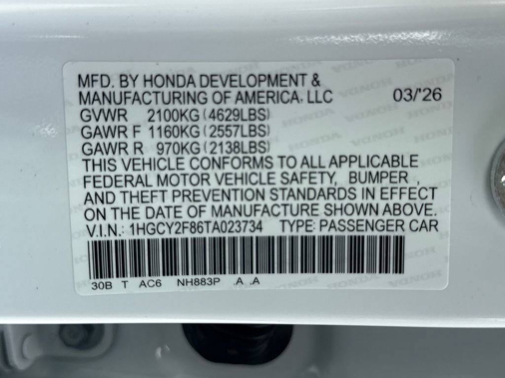 New 2026 Honda Accord Touring image 34