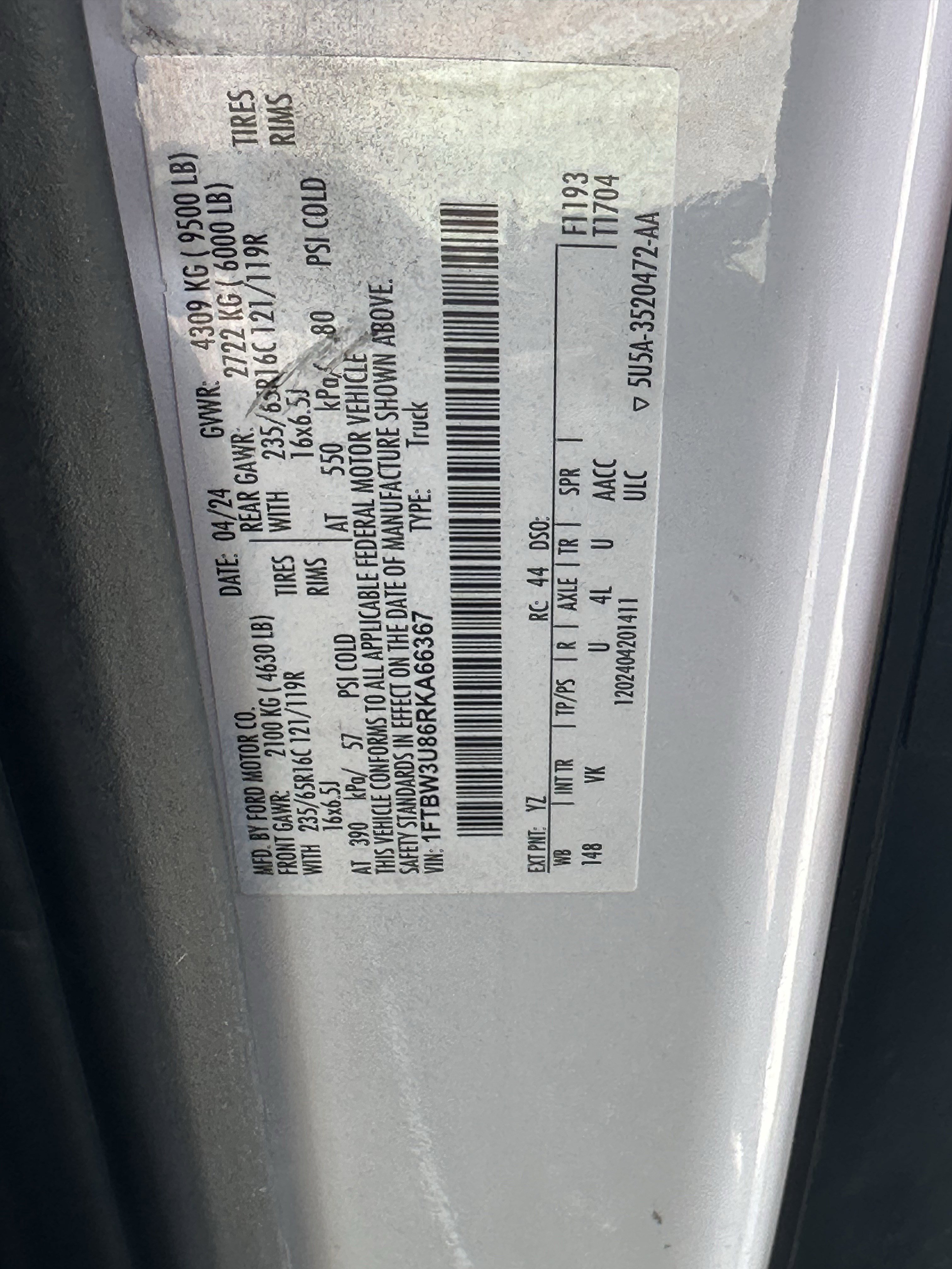 Used 2024 Ford Transit 350 148 High Roof Extended AWD image 32