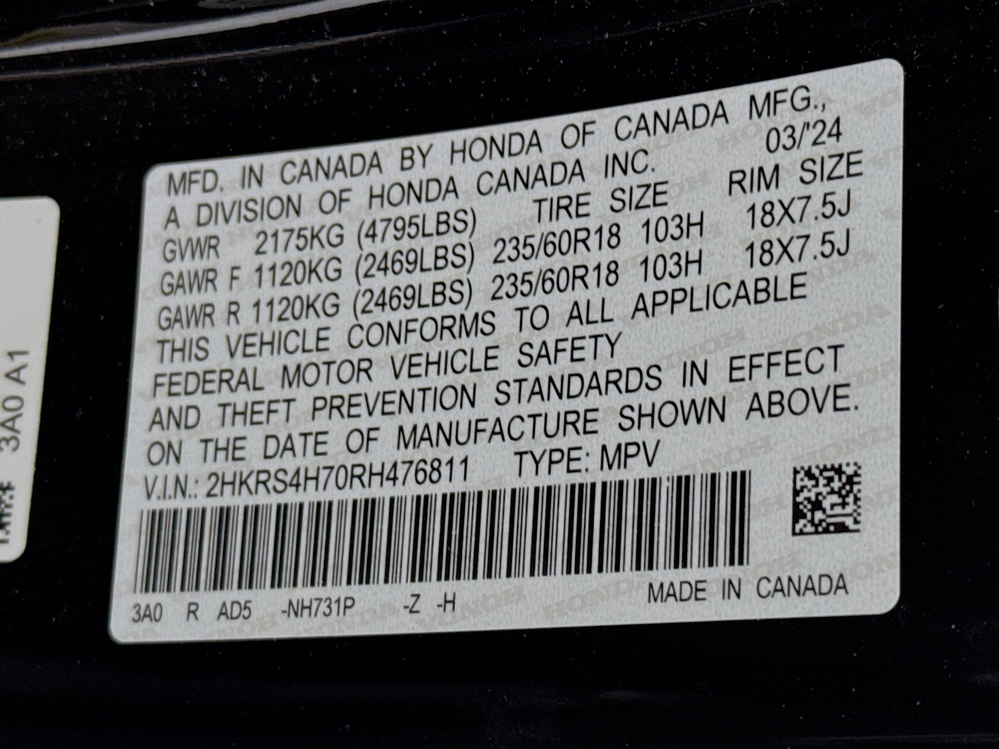 Certified 2024 Honda CR-V EX-L image 31