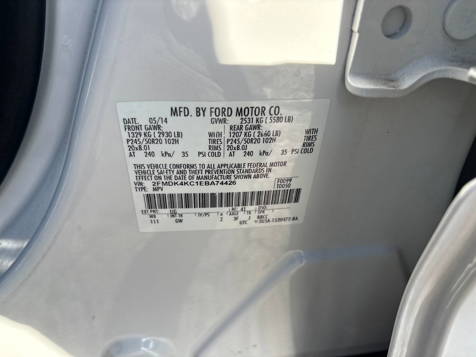 Used 2014 Ford Edge Limited w/ Equipment Group 301A AWD/4WD image 30