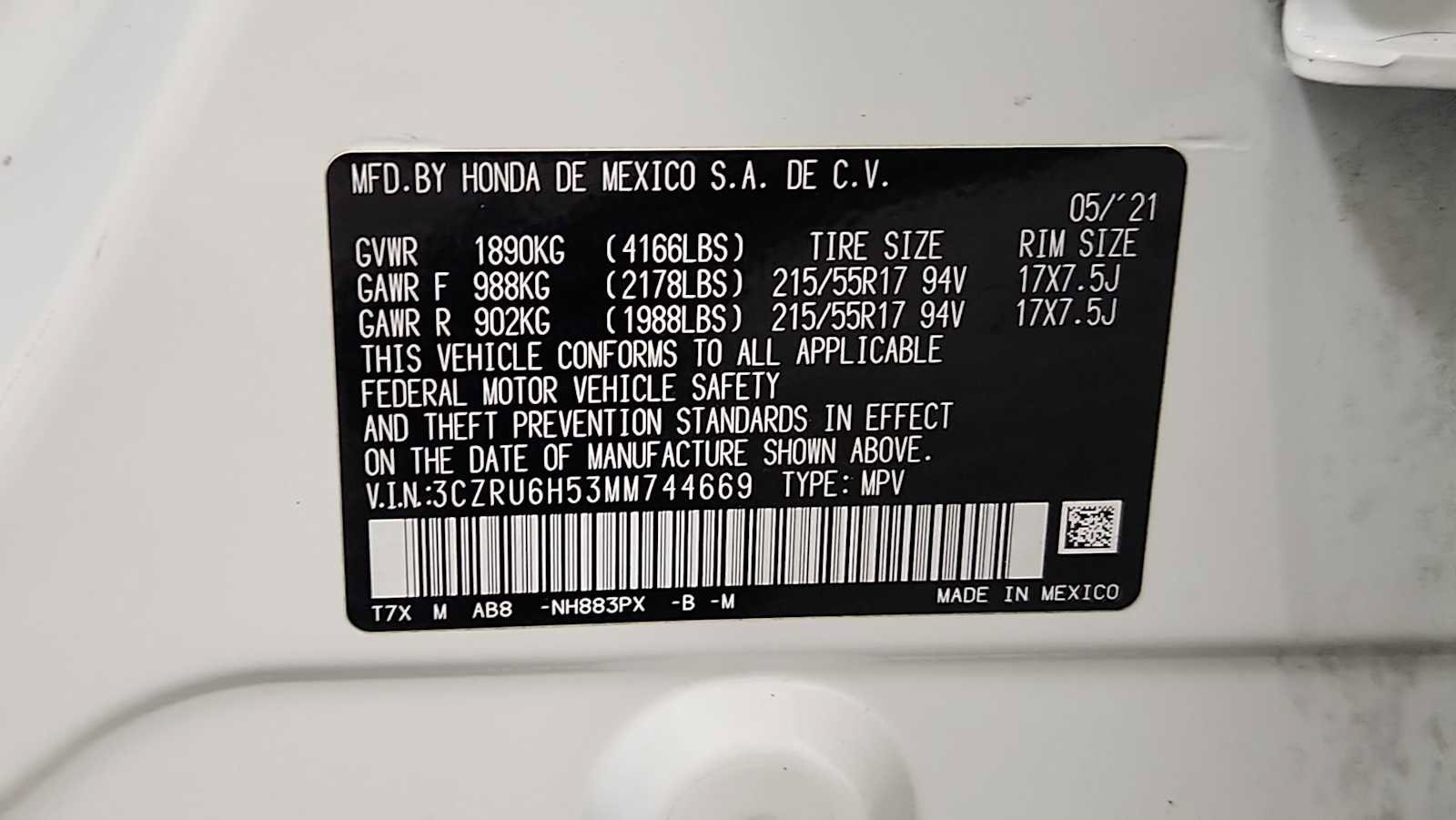 Used 2021 Honda HR-V EX image 11