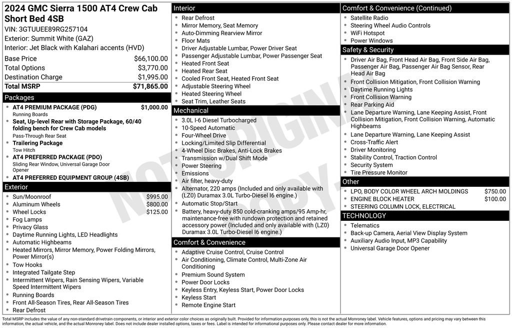 Used 2024 GMC Sierra 1500 AT4 w/ AT4 Premium Package image 26