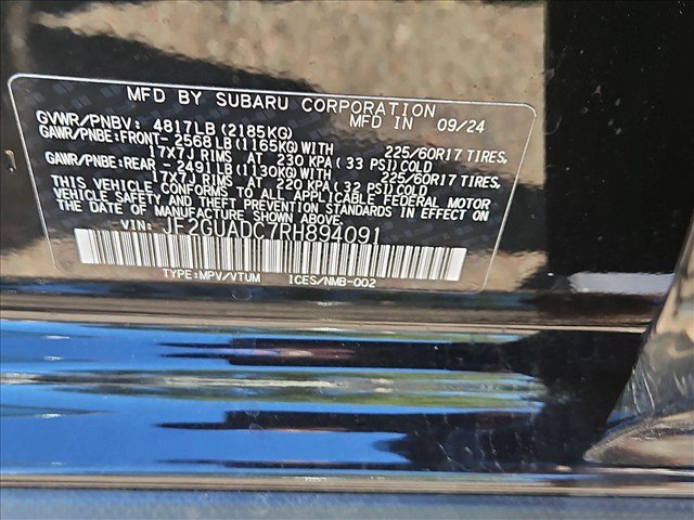 Certified 2024 Subaru Crosstrek 2.0i Premium AWD/4WD image 24