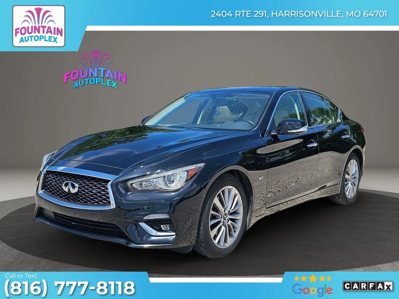 Used 2018 INFINITI Q50 Luxe w/ Sensory Package (Luxe) AWD/4WD image 1