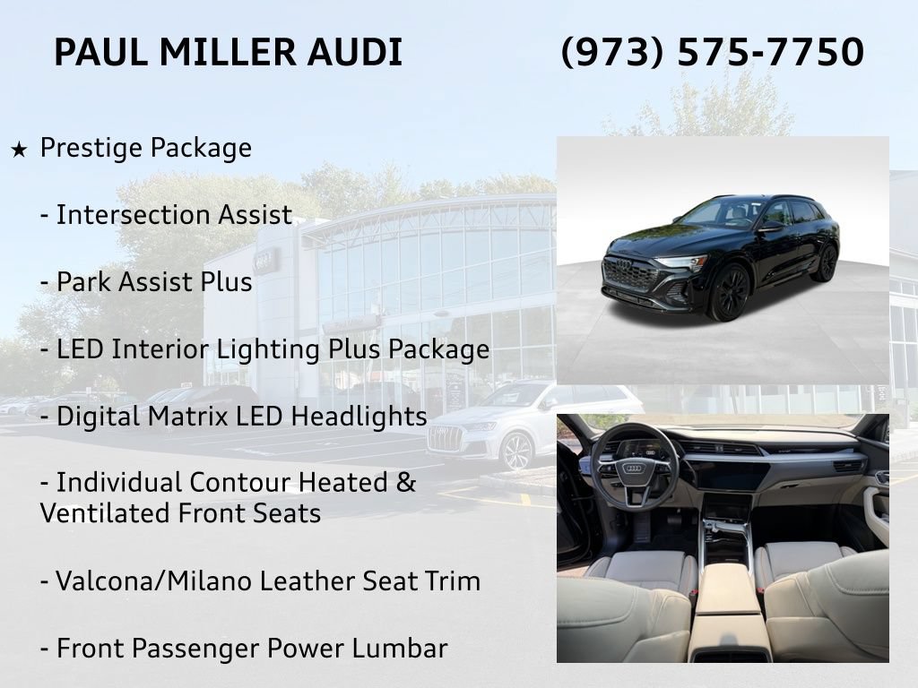 Used 2024 Audi Q8 e-tron Prestige w/ Prestige Package AWD/4WD image 14