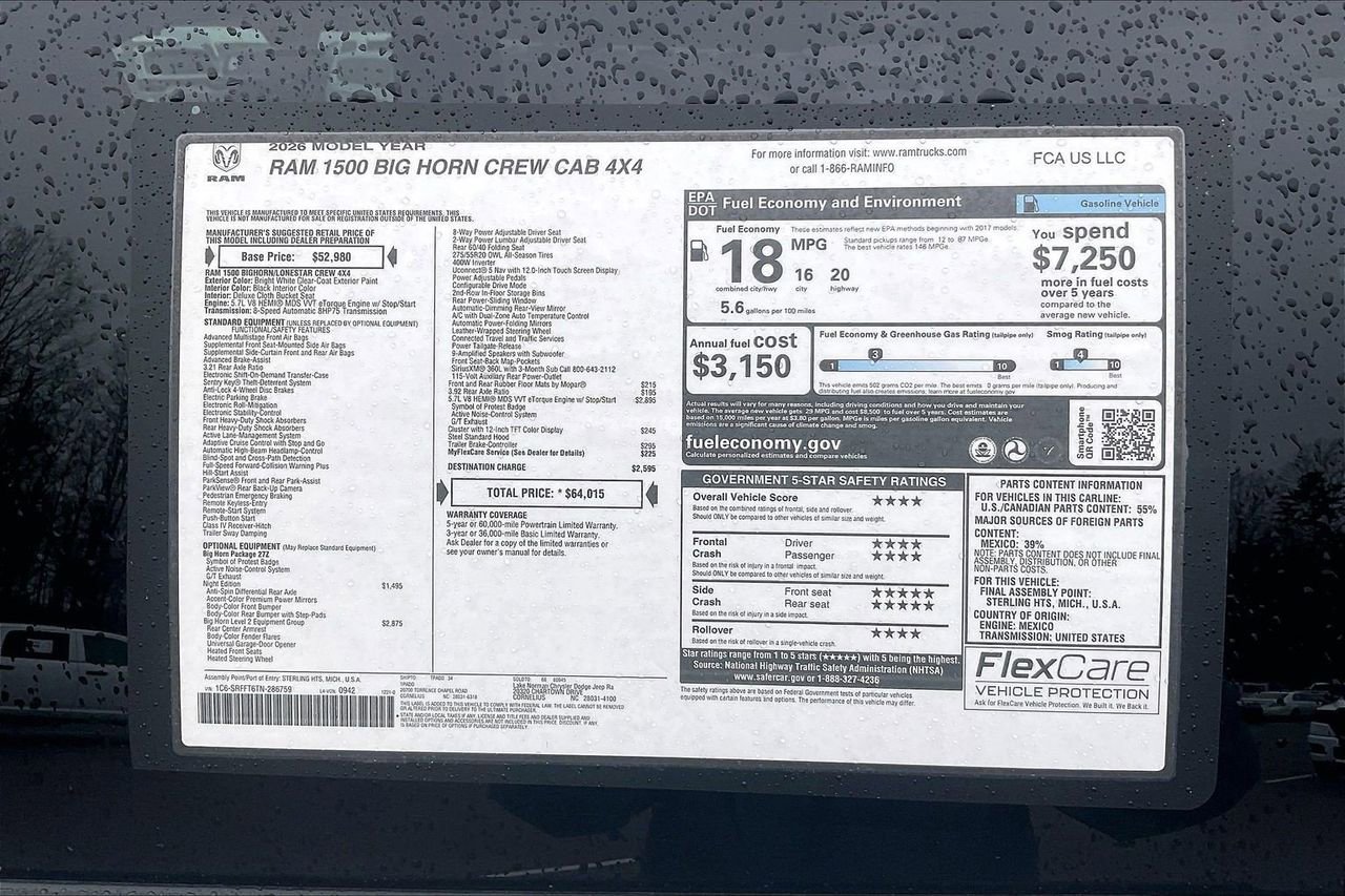 New 2026 RAM 1500 Big Horn image 38