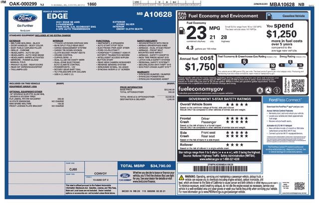 Used 2021 Ford Edge SE AWD/4WD image 3