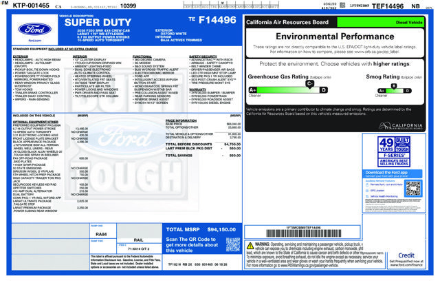 New 2026 Ford F250 Lariat w/ Black Appearance Package AWD/4WD image 30