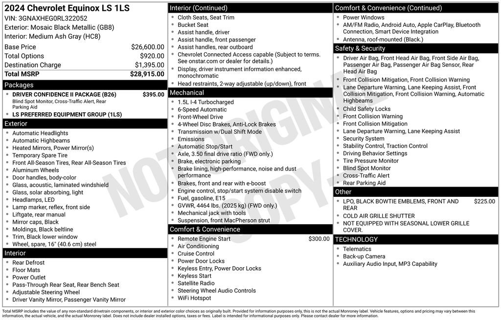 Certified 2024 Chevrolet Equinox LS w/ Driver Confidence II Package FWD image 7