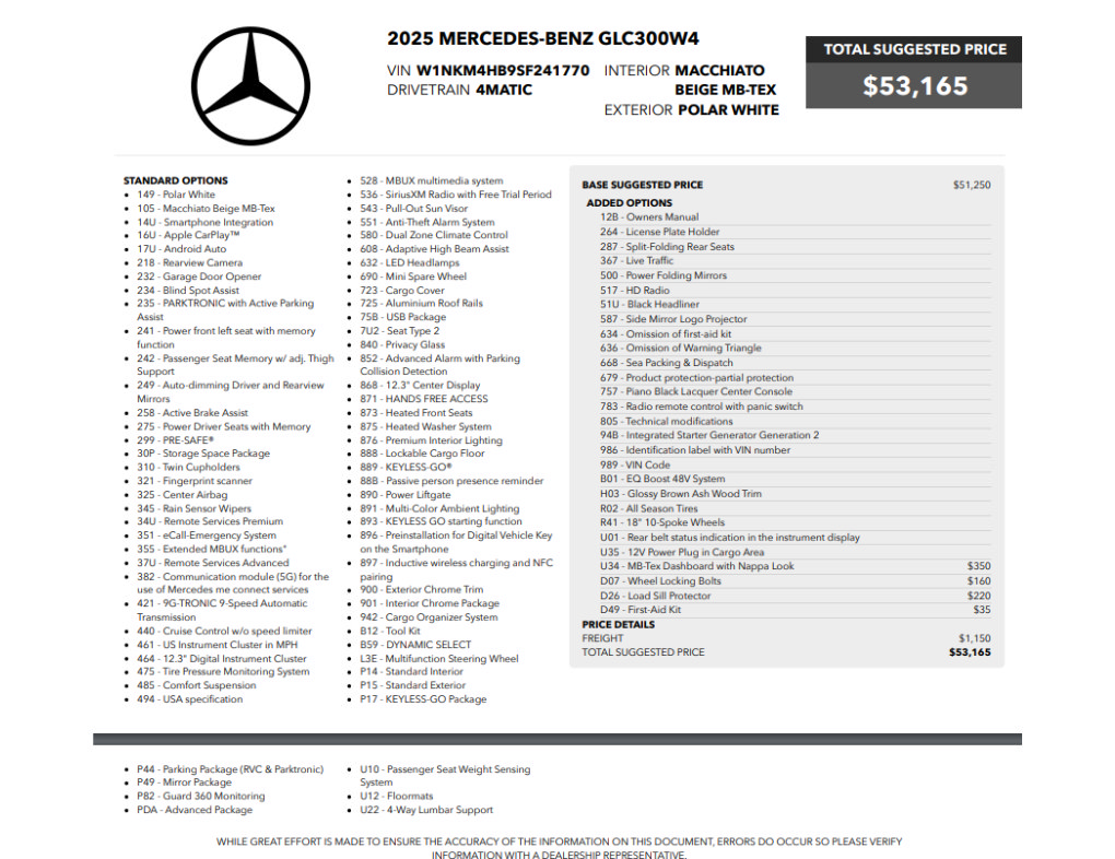Used 2025 Mercedes-Benz GLC 300 4MATIC image 2