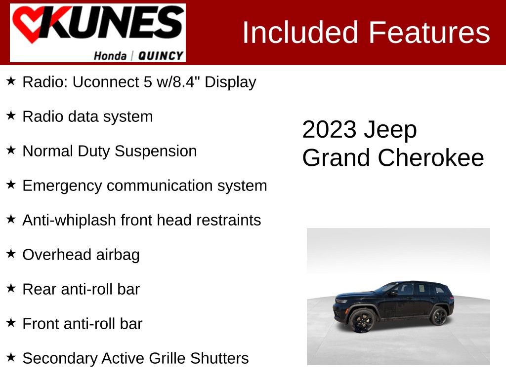 Used 2023 Jeep Grand Cherokee Altitude image 2