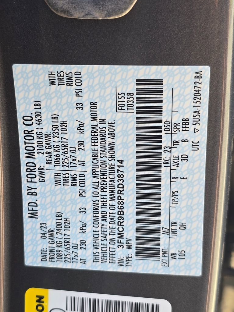 Used 2023 Ford Bronco Sport Big Bend w/ Convenience Package AWD/4WD image 34