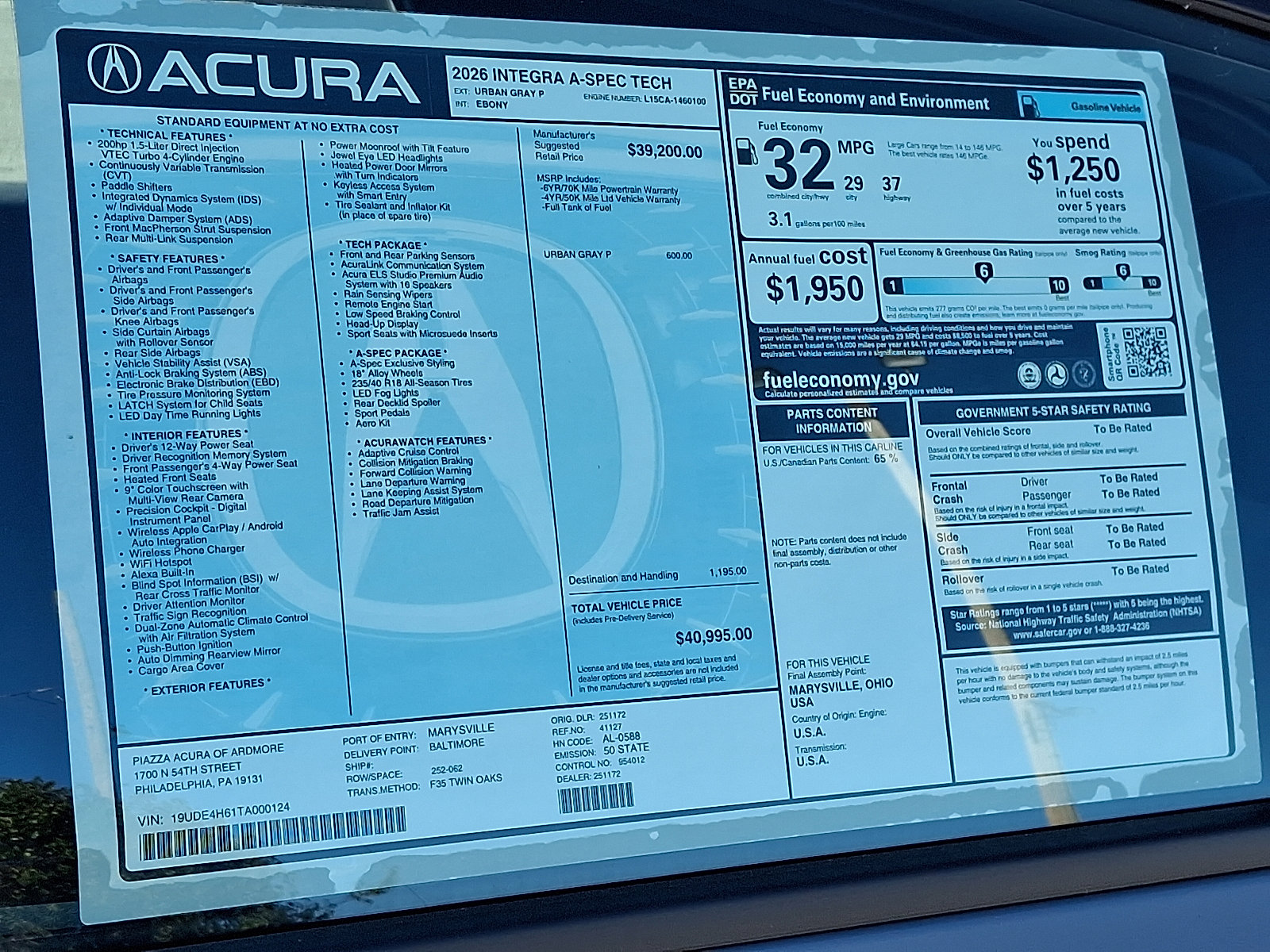 New 2026 Acura Integra A-Spec image 11