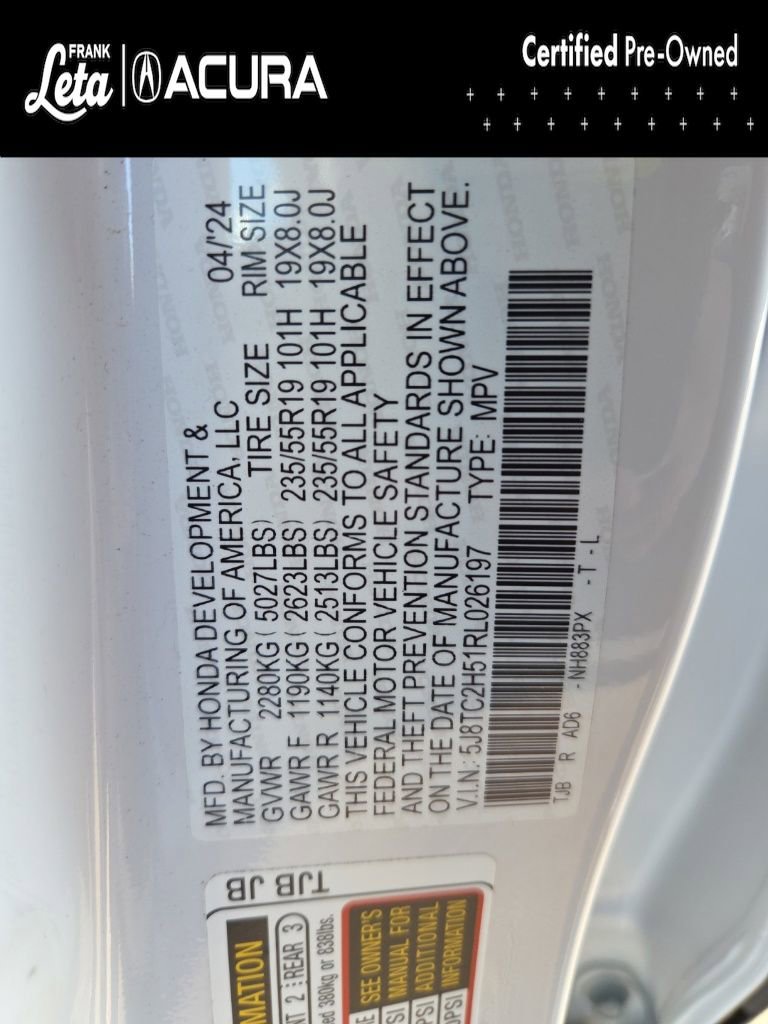 Certified 2024 Acura RDX w/ Technology Package image 35