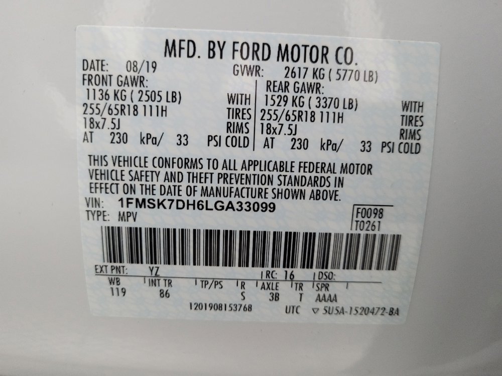Used 2020 Ford Explorer XLT image 33