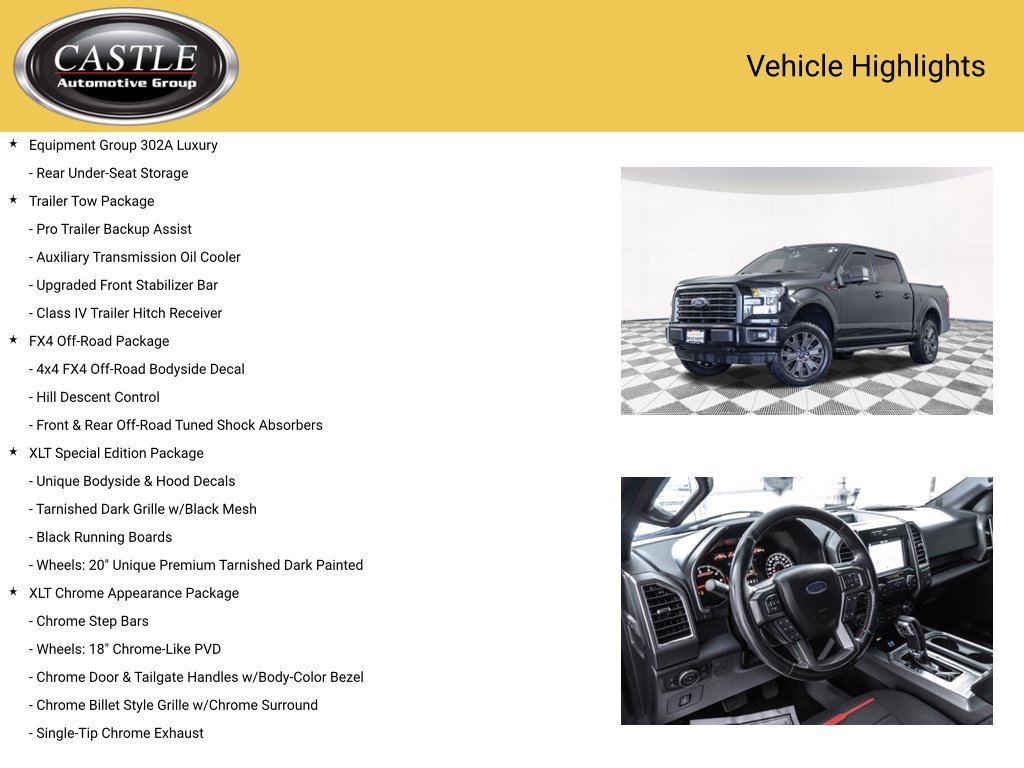Used 2016 Ford F150 XLT w/ Equipment Group 302A Luxury AWD/4WD image 8