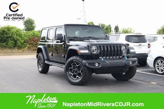 Used 2022 Jeep Wrangler Unlimited Rubicon 4xe w/ Cold Weather Group image 1