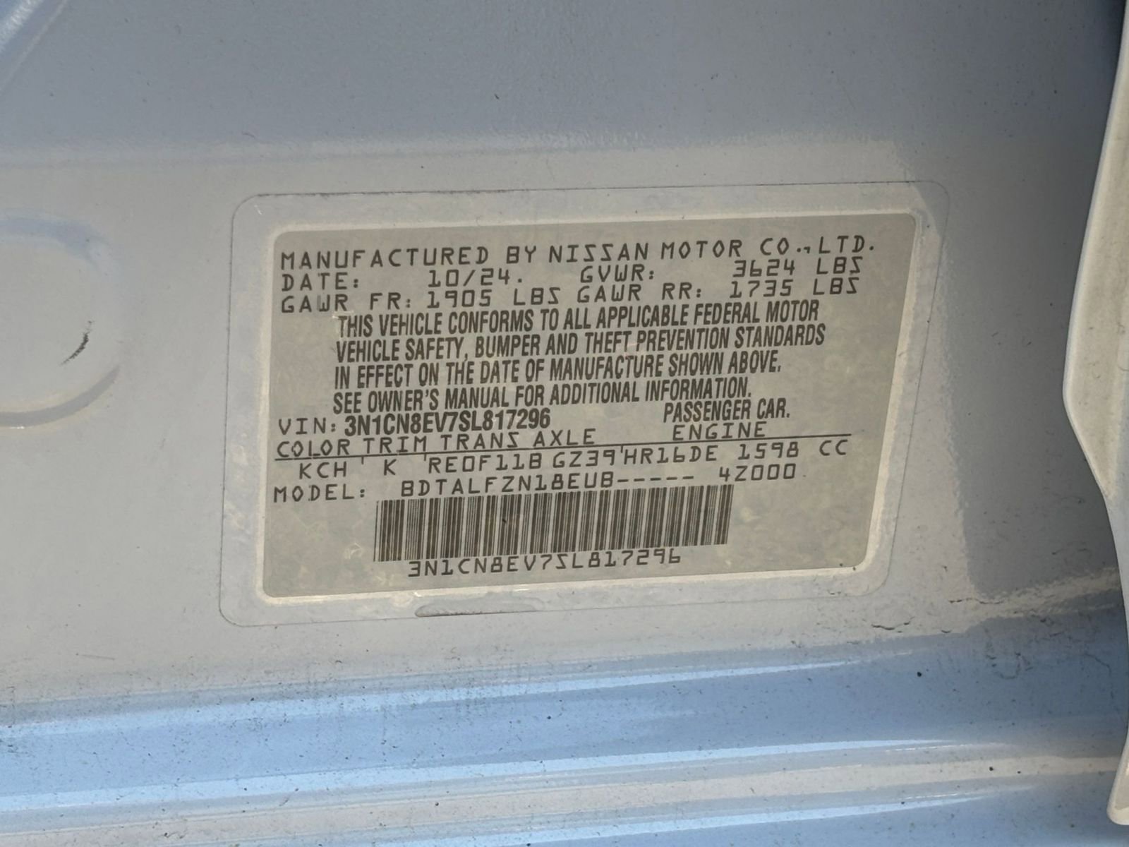 Used 2025 Nissan Versa SV FWD image 31