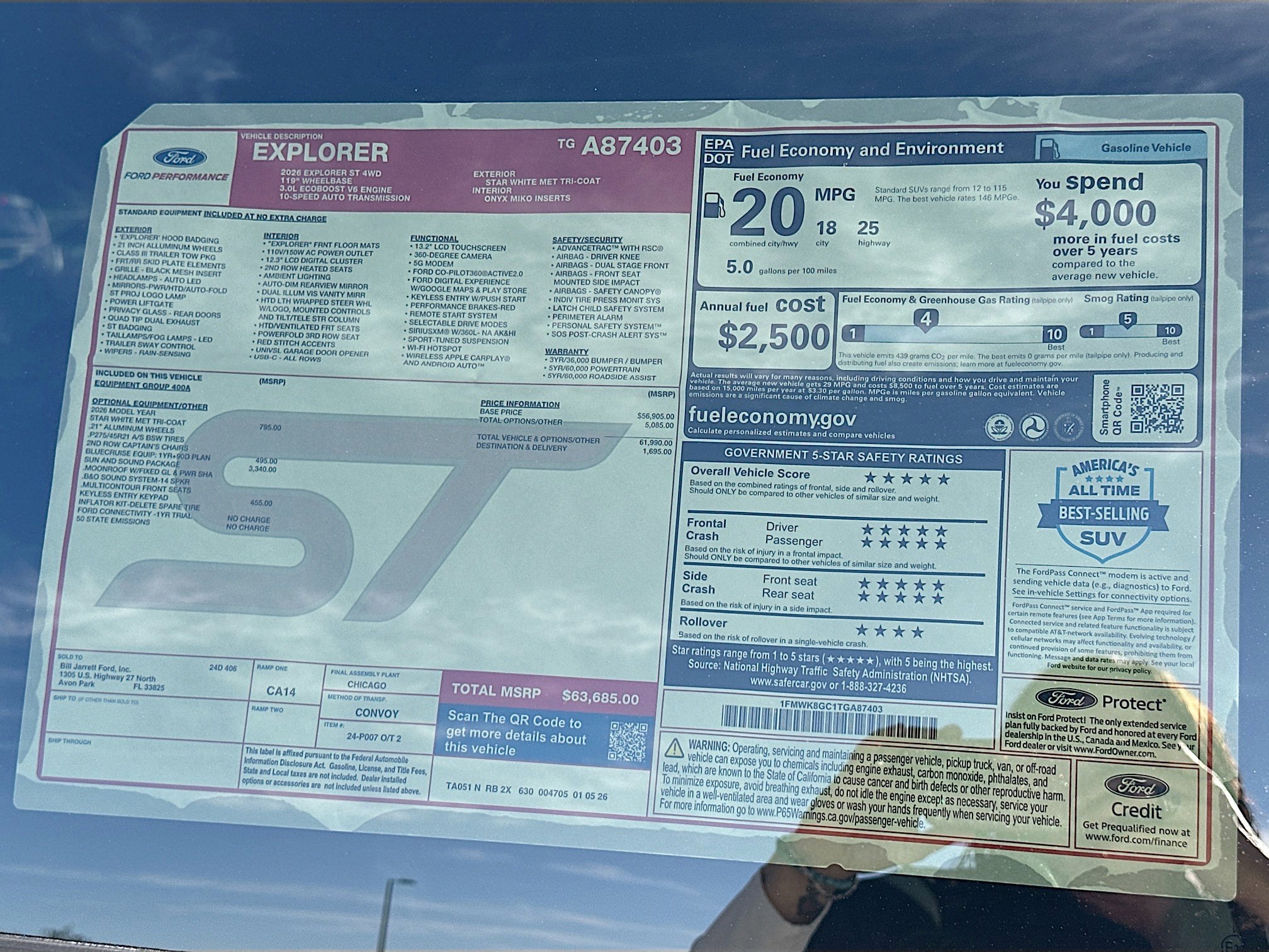 New 2026 Ford Explorer ST w/ Sun And Sound Package image 19