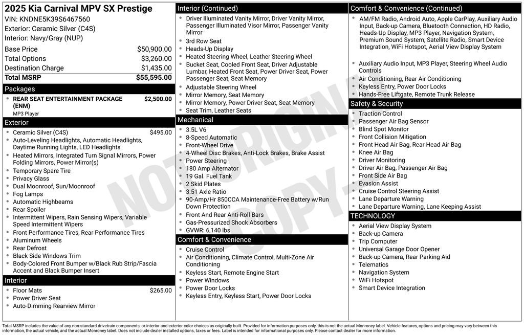 Certified 2025 Kia Carnival SX Prestige image 7