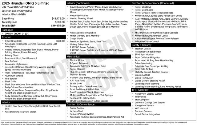 New 2026 Hyundai Ioniq 5 Limited image 9