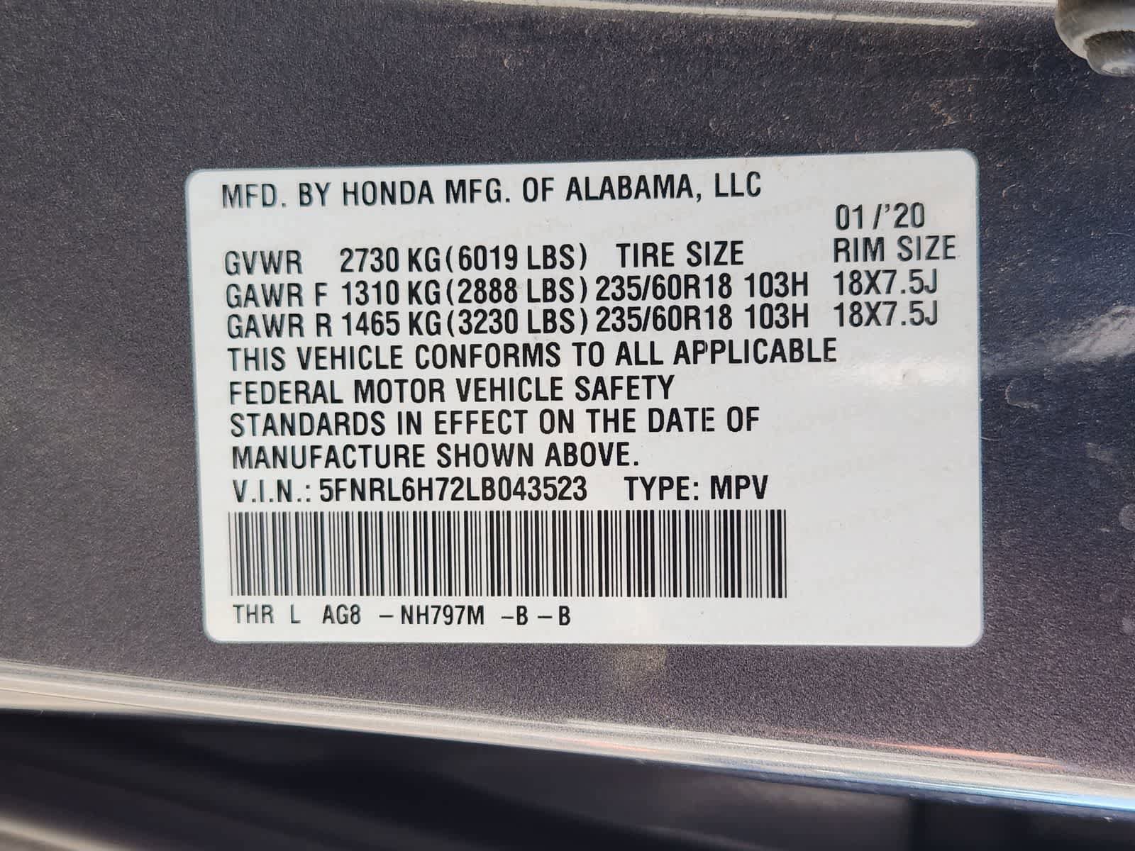 Used 2020 Honda Odyssey EX-L image 34
