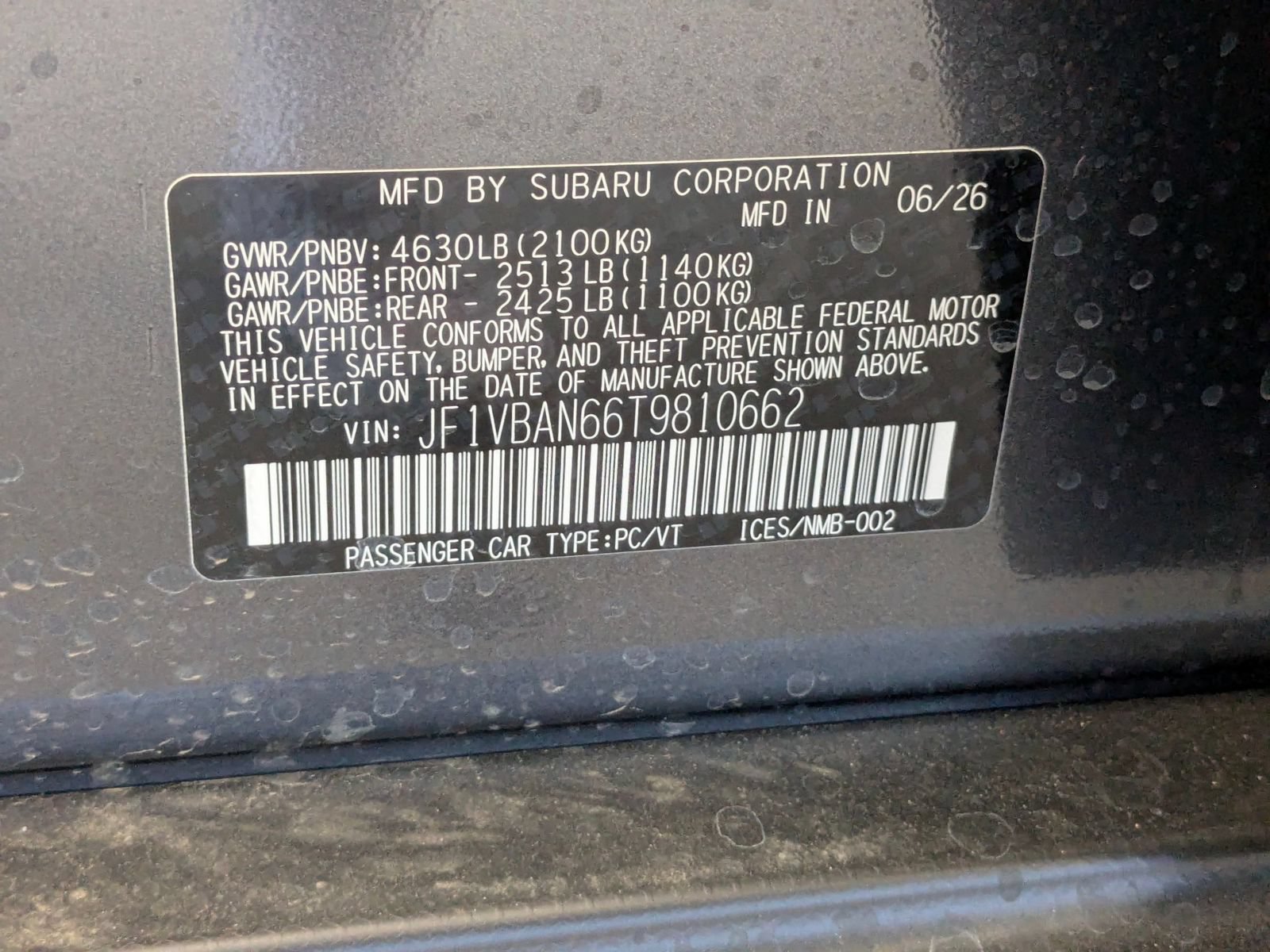 New 2026 Subaru WRX Limited AWD/4WD image 16