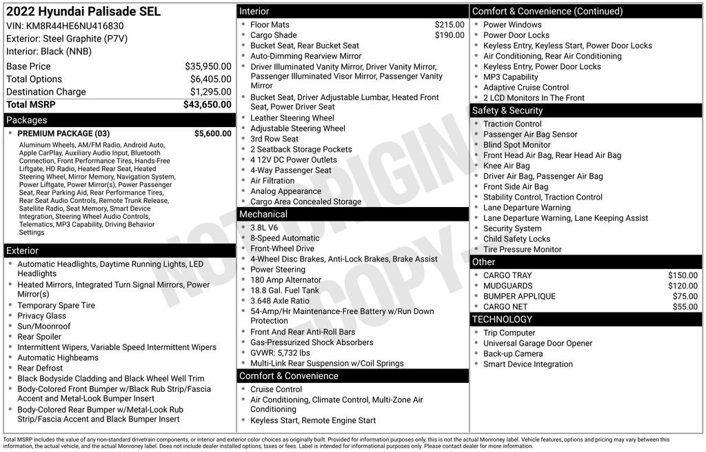 Used 2022 Hyundai Palisade SEL w/ Premium Package FWD image 24