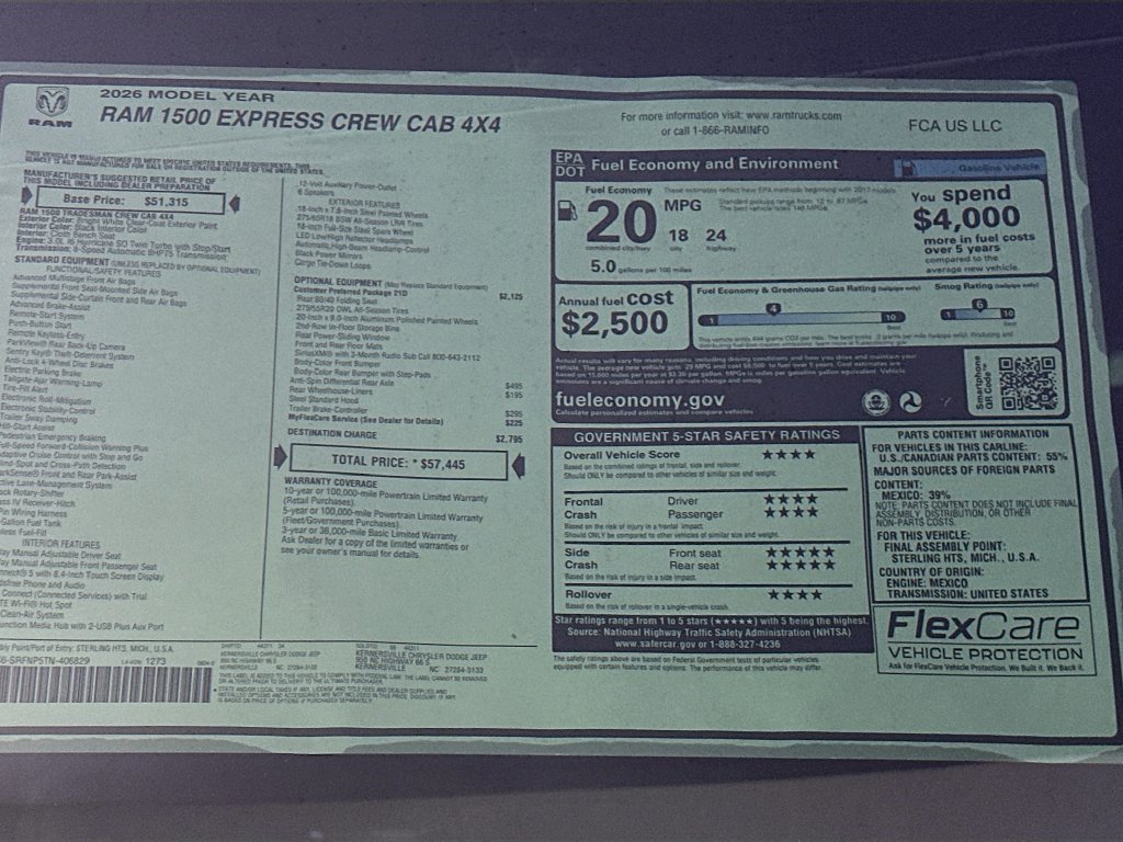 New 2026 RAM 1500 Express AWD/4WD image 20