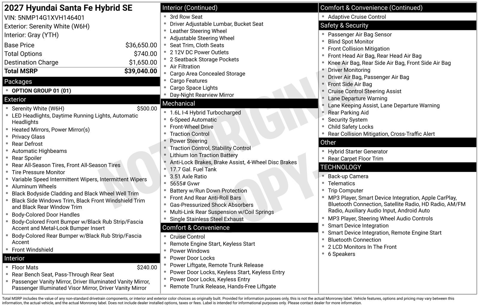 New 2027 Hyundai Santa Fe SE FWD image 4