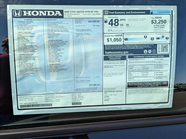 New 2026 Honda Civic Sport Touring image 18
