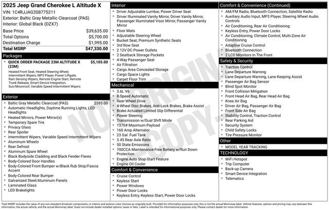 Used 2025 Jeep Grand Cherokee L Altitude image 5