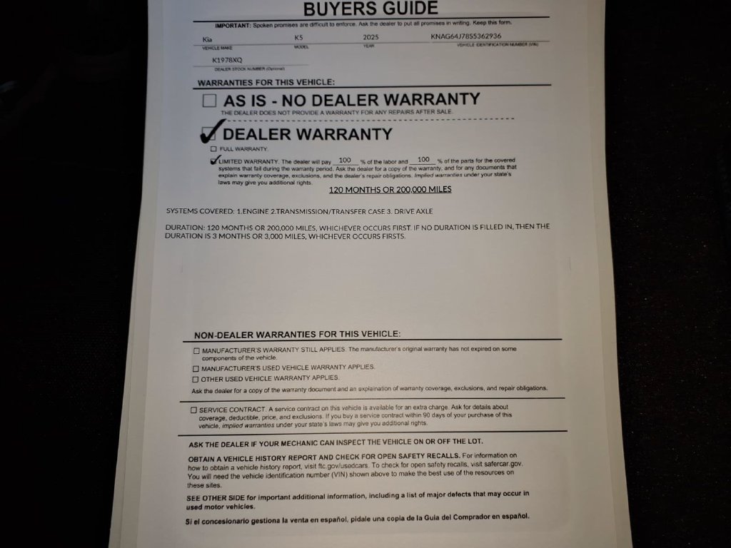 Used 2025 Kia K5 GT-Line w/ GT-Line Premium Package FWD image 38