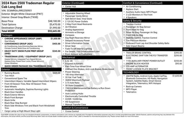 New 2024 RAM 2500 Tradesman w/ Chrome Appearance Group image 32