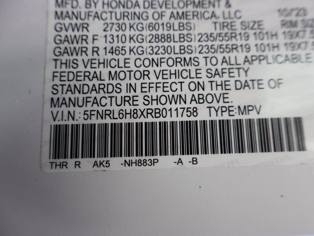 Certified 2024 Honda Odyssey Touring image 38