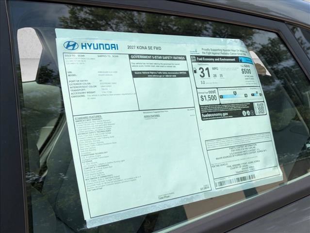 New 2027 Hyundai Kona SE FWD image 23