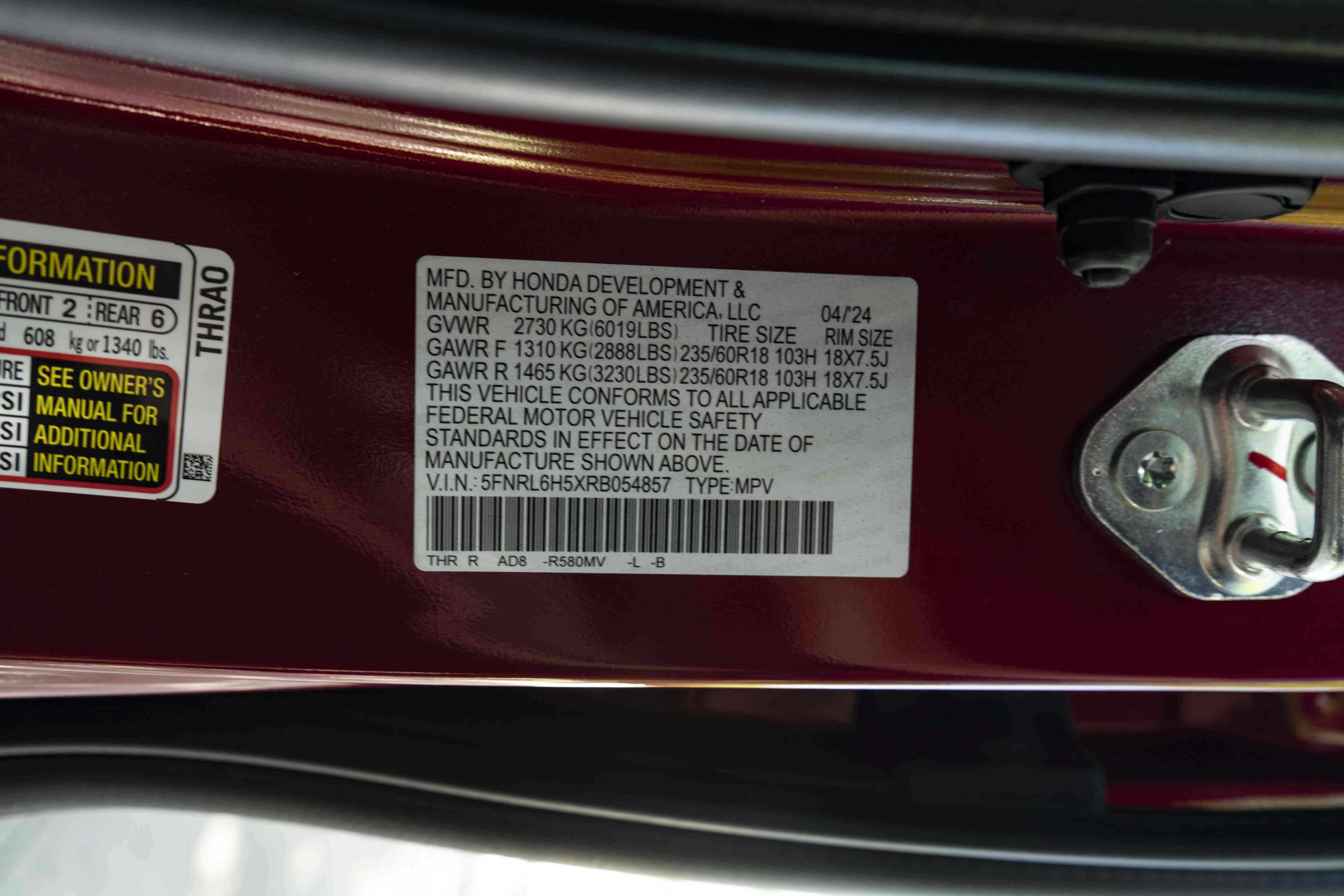 Used 2024 Honda Odyssey EX image 44