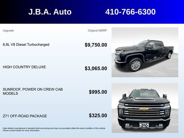 Used 2020 Chevrolet Silverado 2500 High Country w/ Z71 Off-Road Package image 5